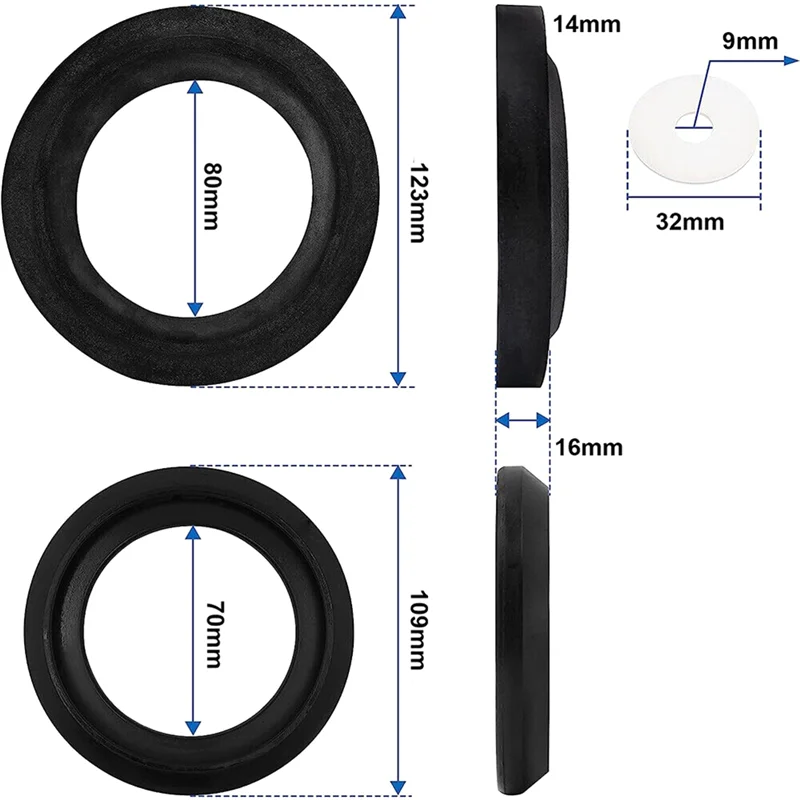 RV Toilet Seal Toilet Seal 34120 Replacement for RV Toilet Parts Toilets Waste Ball Seal Replacement -N25R