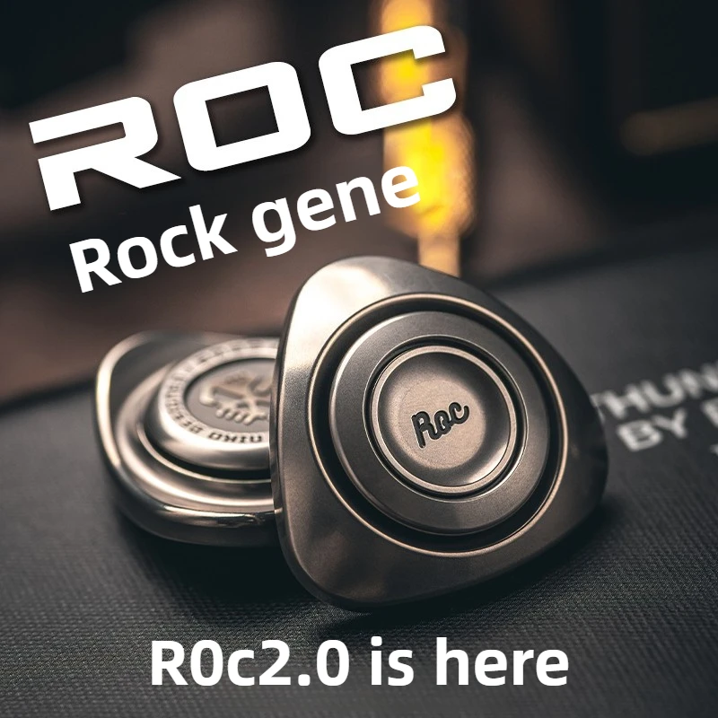 Lautie ROC2.0 Mechanical Metal Three Page Thin Silk Slippery Fingertip Gyroscope Desktop Decompression Toy