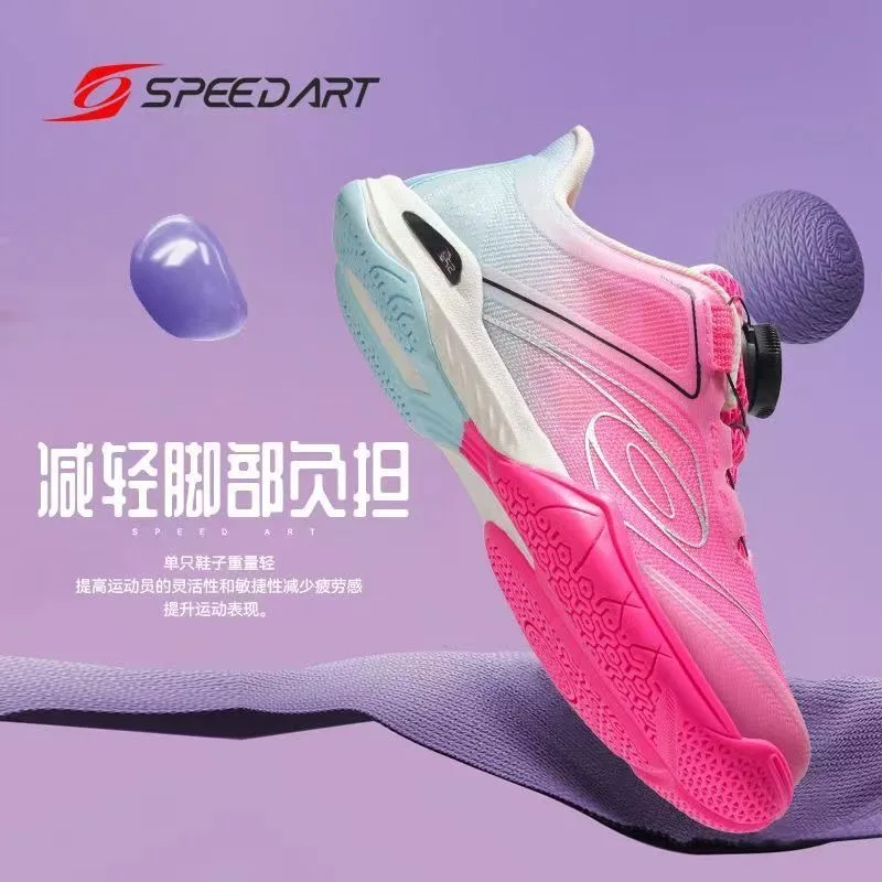 Professional Table Tennis Shoes Youth Designer Gym Badminton Shoe Anti Slip Sport Shoes Unisex Quick Lacing Indoor Court Shoes
