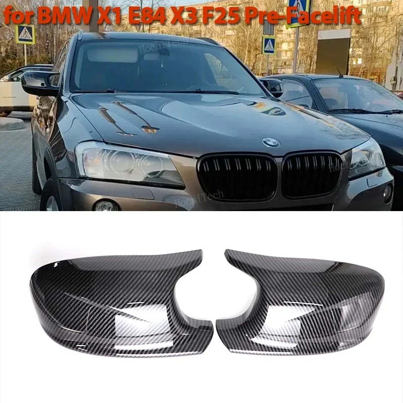 

M Style Car Side Rearview Mirror Cover Cap Trim High Quality Mirror Cover for BMW X3 F25 X1 E84 Pre-LCI 2010 2011 2012 2013