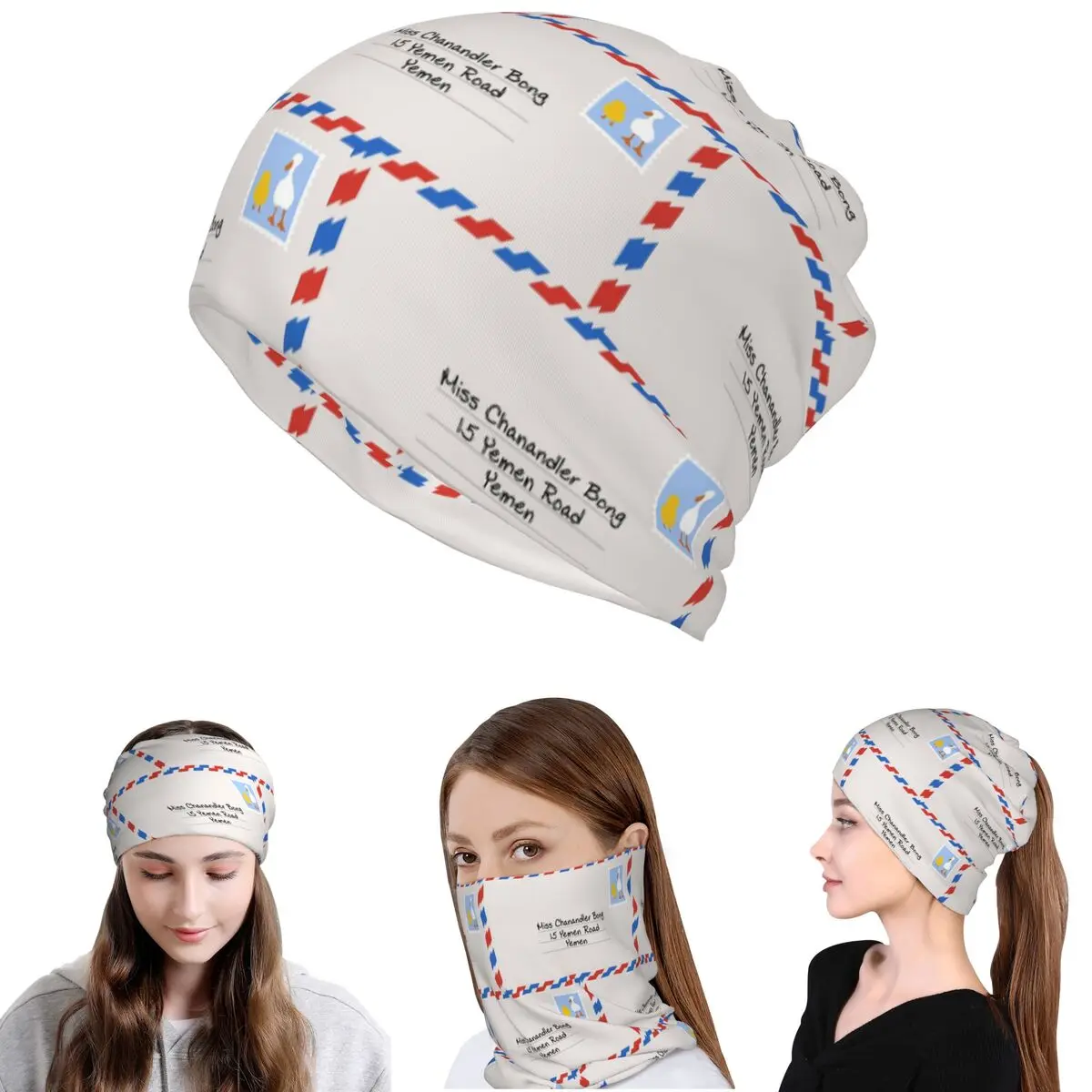 Miss Chanandler Bong Bandana Neck Cover Wrap Mask Scarf Warm Cycling Scarf Beanies Hat Unisex Adult Breathable