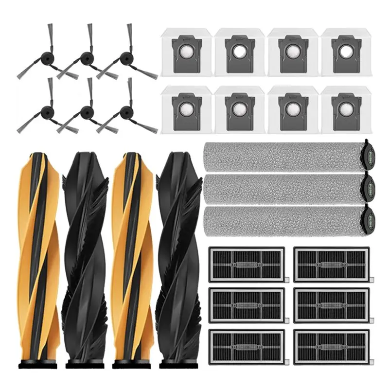 

【HOT SELLING PRODUCTS】Replacement Parts Fit For MOVA Z60 Ultra/Z60 Ultra/Trouver Z60 Ultra- Main Side Brush Filter Mop Dust Bag
