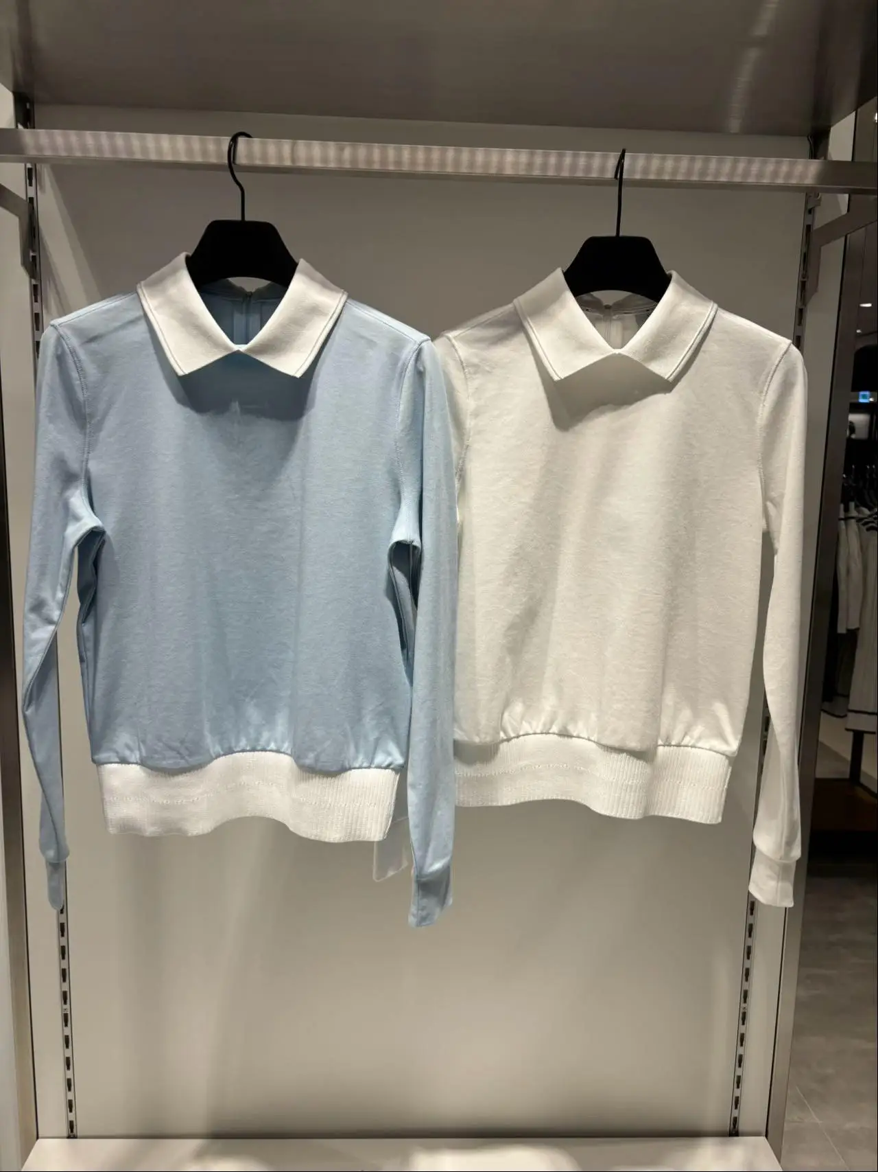 2026 Ladies New Golf Wear Lapel Long Sleeve Polo With Back Zipper Outdoor Athletic Golf Shirts