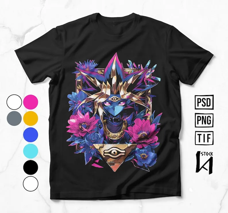 Anime simulated color , Anime DTF, Ready fo Print, It works for all Screen Printing , DTF, DTG, Sublimation Techniques