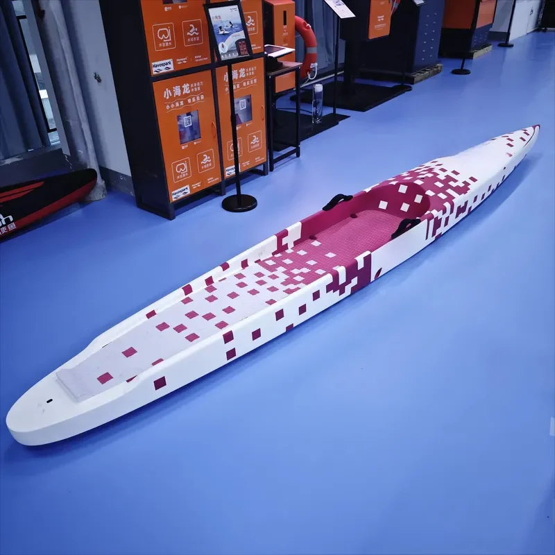 Customized Long  Racing Paddle Board Epoxy Race Surfboard with  Featuring Custom Logo Water Sports Features