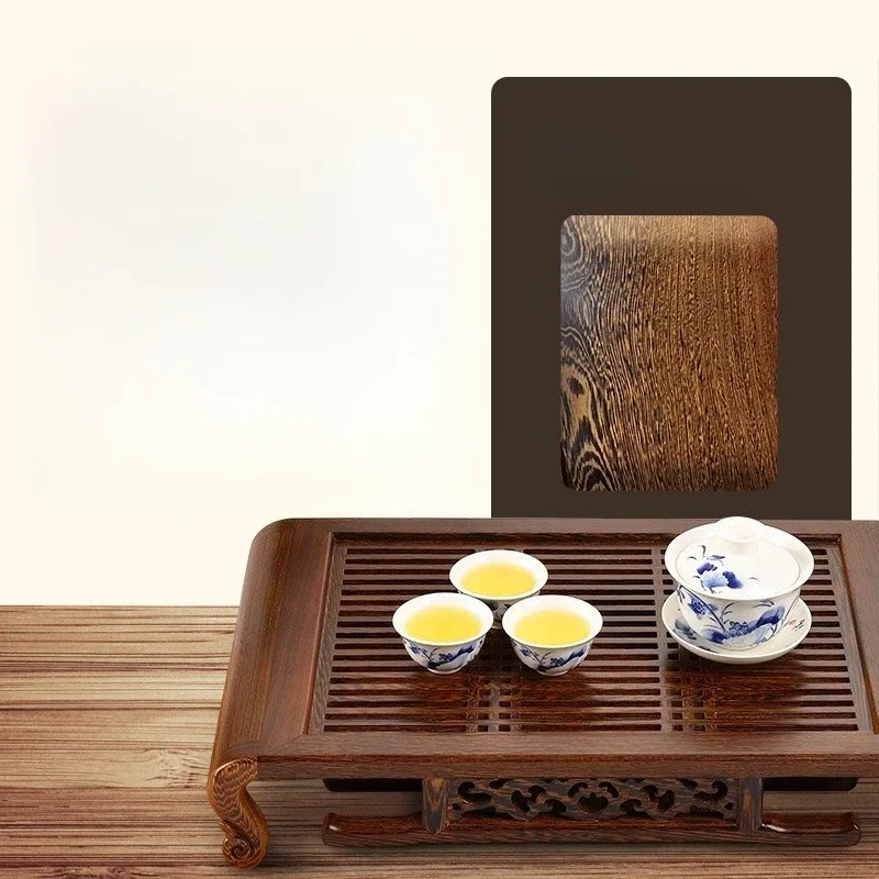 Solid wood tea tray household simplicity