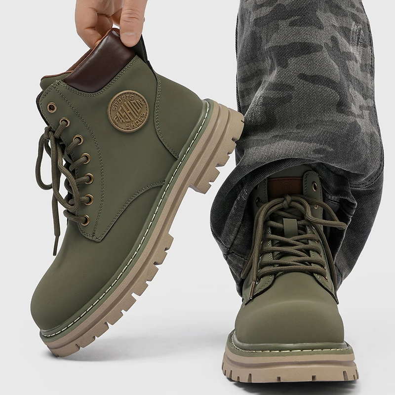 Luxury Yellow Boots Genuine Leather Chelsea Ankle Boots Shoes for Men With Free Shipping Autumn Men Bottines Chelsea Boots Man