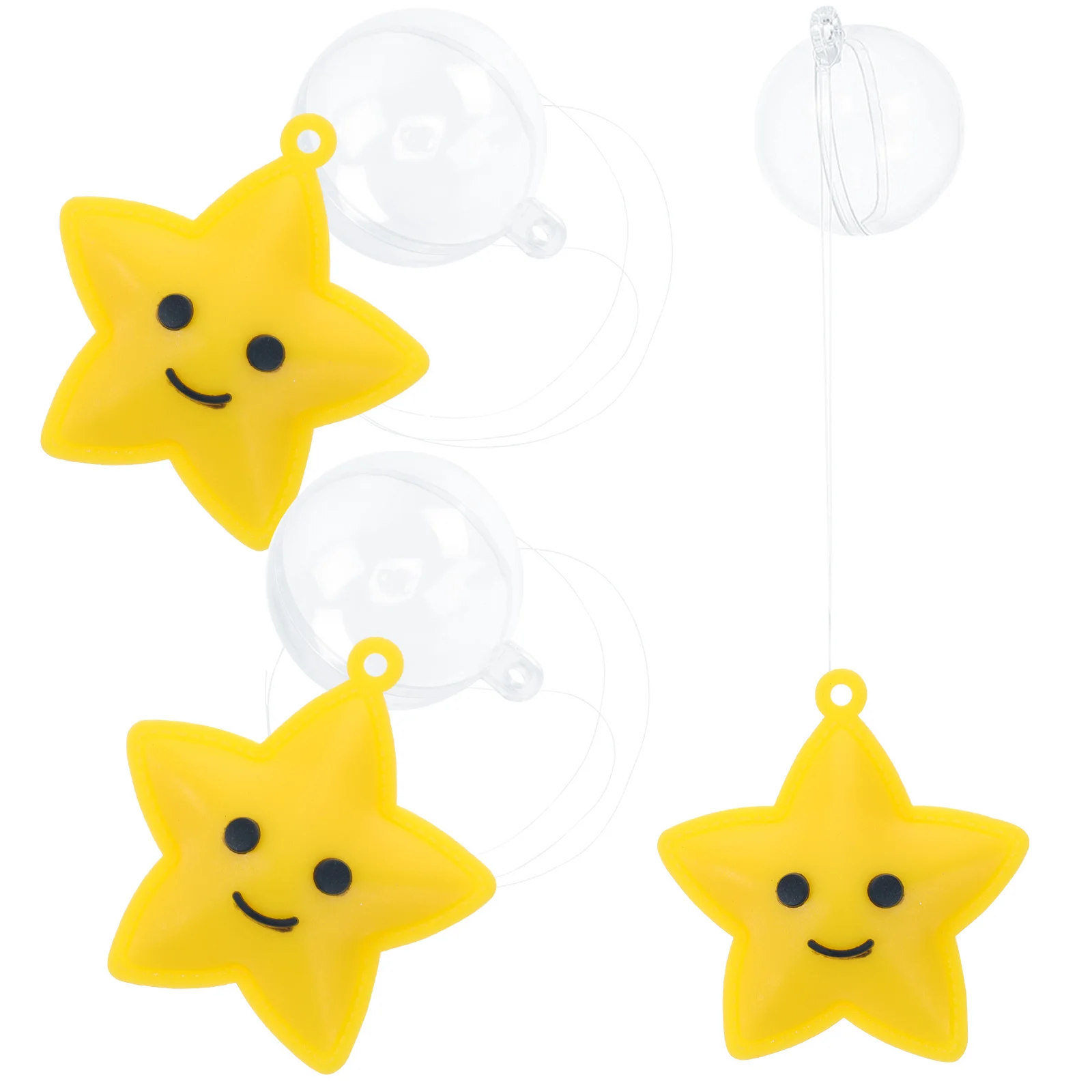 

3 Pcs Fish Tank Decorations Soft Rubber Cartoon Adorn Floating Statue Aquarium Layout Non Fading Fish naments Tank