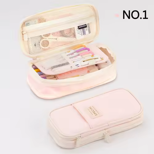 Creative pencil case Large Capacity Double Layers CPC Certification Safe Material School case Pouch Stationery for Girls - Image 14