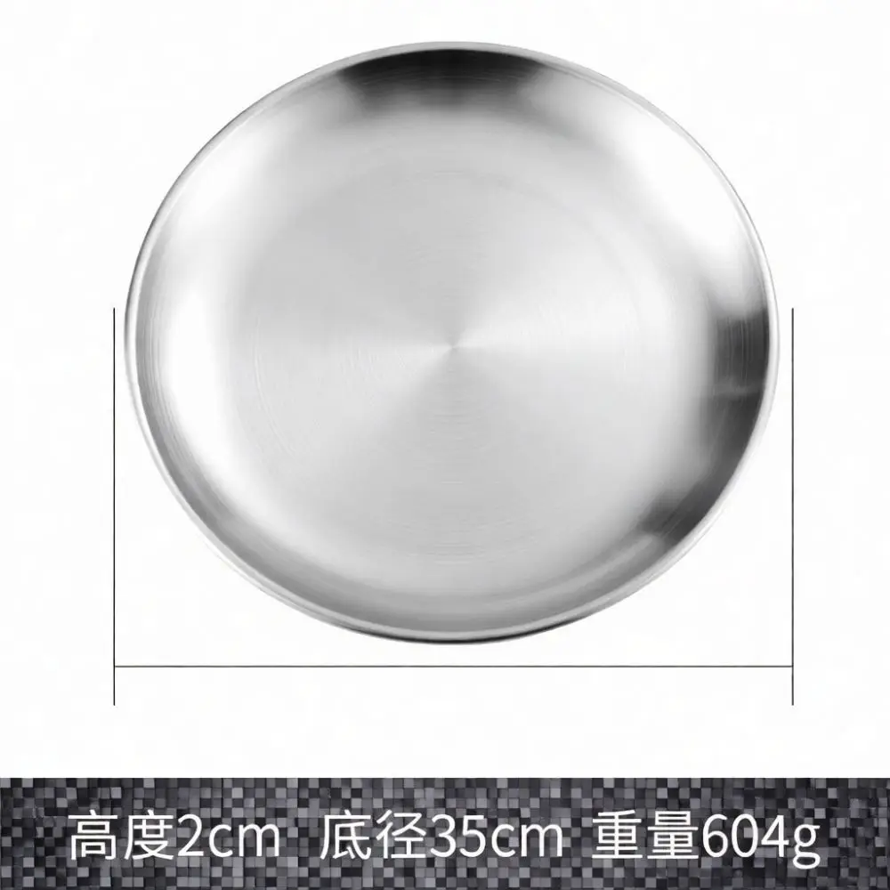 Modern Minimalist Brass Round Tray Decorative Metal Dish Brushed Matte Gold Dining Food Storage Plate Home Table Decor