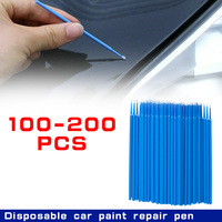 100-200pcs Paint Brushes Paint Touch-up Dentistry Pen Car Applicator Stick Once-only Use Automobile Pen Stick Paint Brushes
