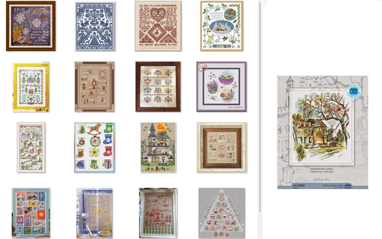 

Embroidery Cross Stitch Kits Craft DIY Needlework Cotton Canvas LBP - Happy Christmas People's Atlas 32-54