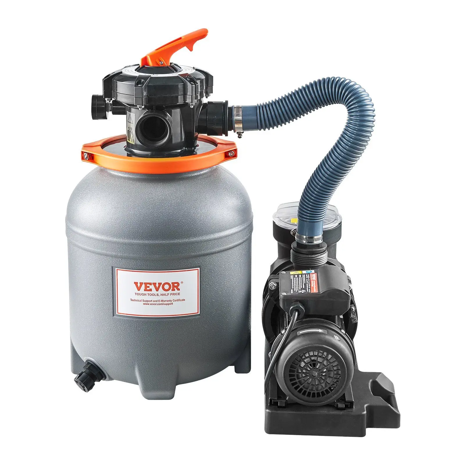 

12-дюймовый насос с песчаным фильтром для надземных бассейнов, частота расхода 1/3 л.с. 2650 галлонов в час