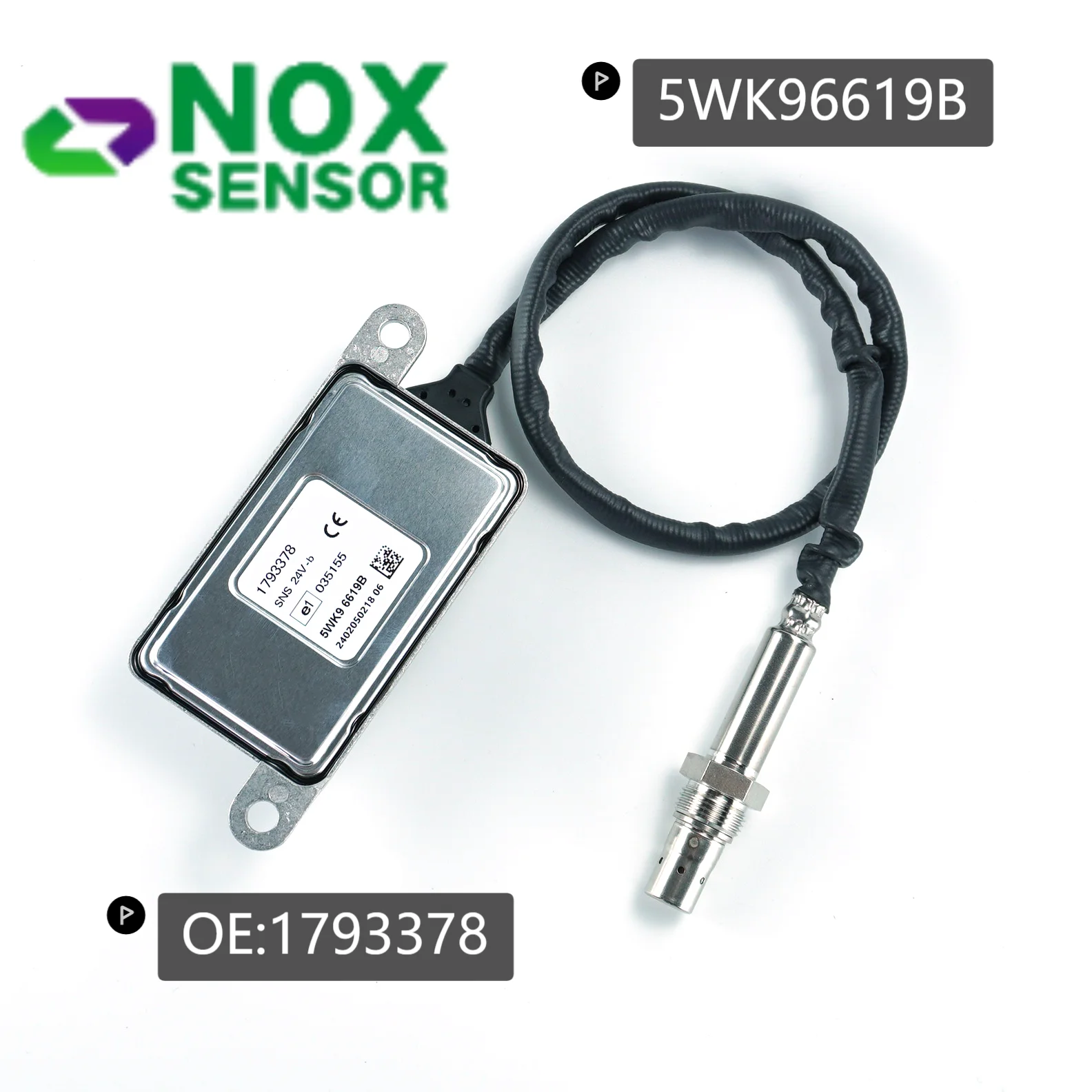 

Sensor de NOx para o caminhão, sensor de NOx, DAF, 5WK9, 6619B, 1793378, 2011648, 5wk9, 6619d, 6619b, 1836059, 1793378