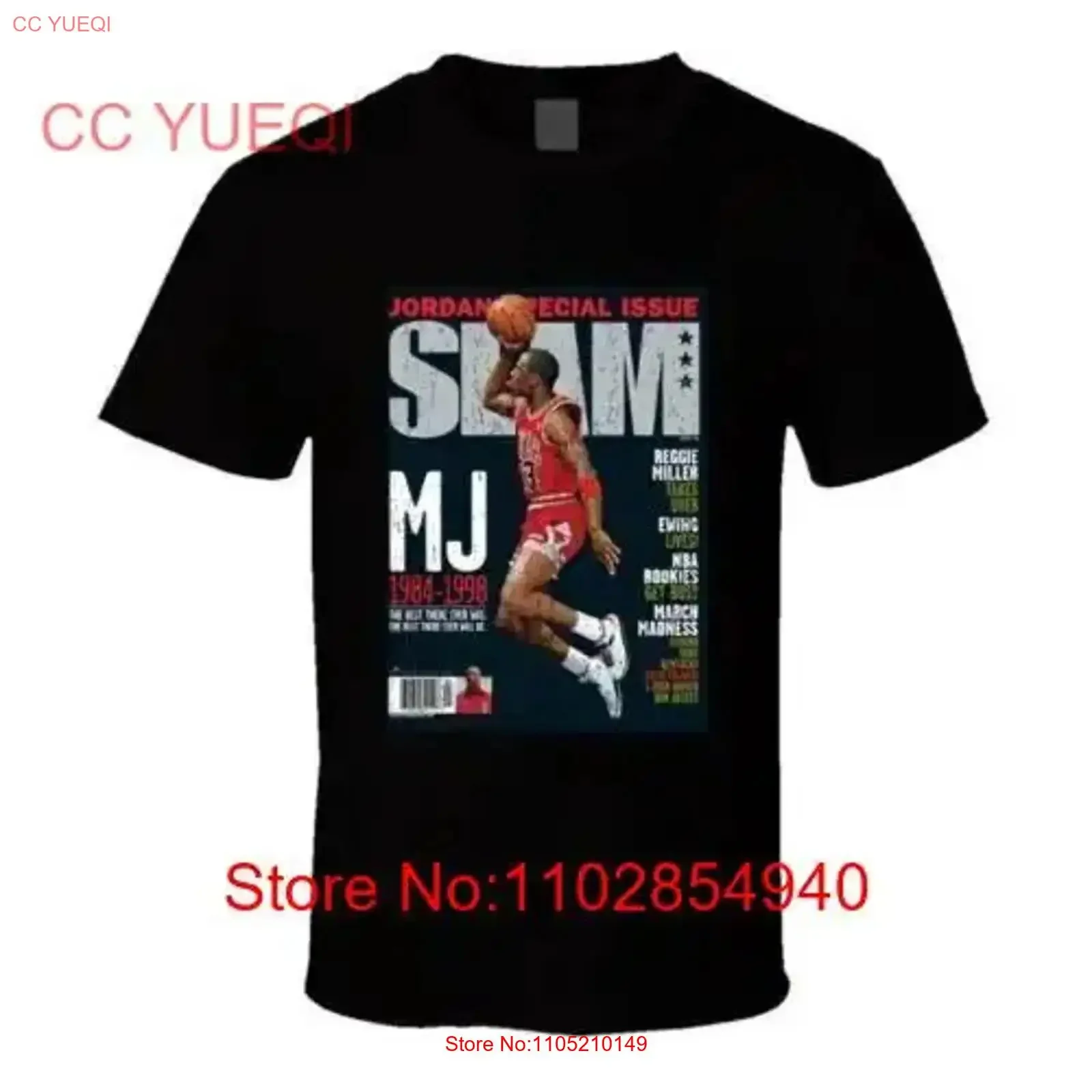 Slam Magazine Issue 33 Popular Basketball Grunge Look T Shirt Funny vintage Washed designer clothes fashion streetwear Casual