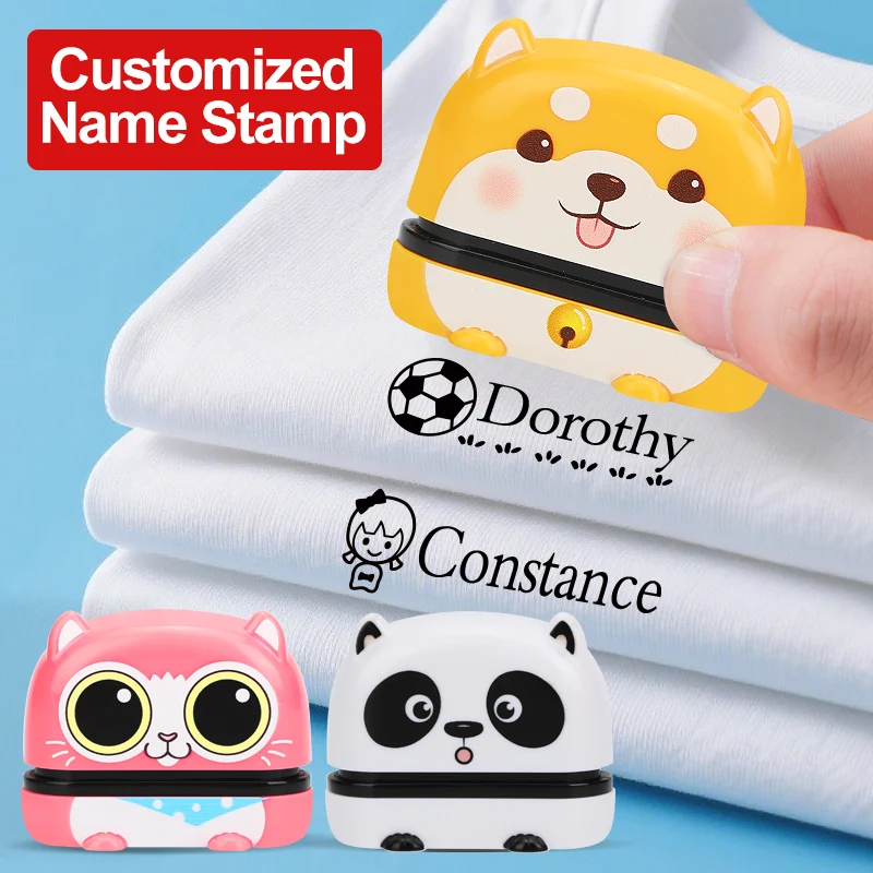 ‌Customized Children's Stamp Seal-Waterproof Name Stamp for School Projects, Travel Essentials & Kids' Gifts for School Supplies