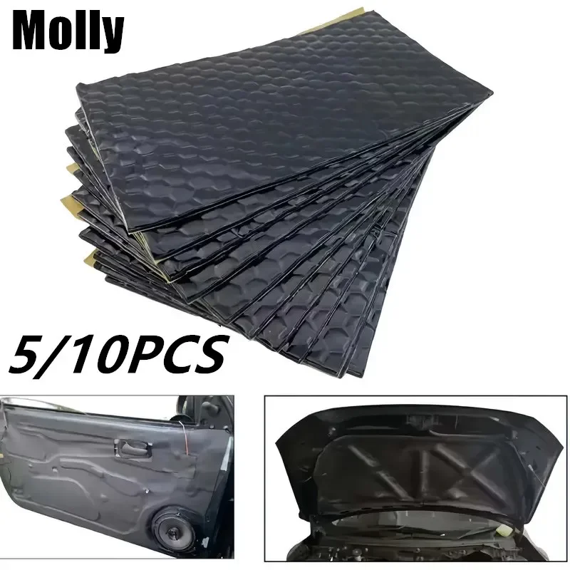 Butyl Rubber Car Sound Deadener Mat 2mm Thickness Noise & Heat Insulation Shock-Absorbing Sound Dampening Pad for Cars Walls