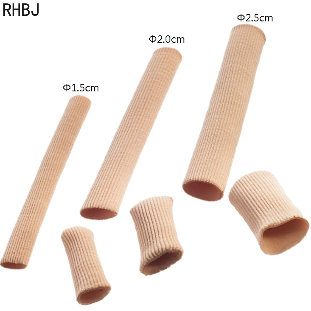 RHBJ Fabric Toe Separator Finger Protector Applicator Corn Callus Remover Bunion Corrector Pedicure Pain Relief Tube Foot Care