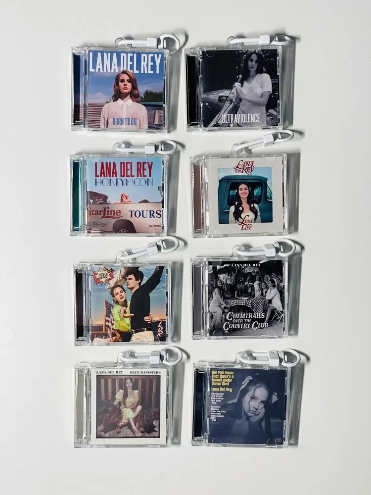 

Pop MINI Music CD NFC Keychain Play Song Midnights Keyring Lana Del Rey Born To Die Cosplay Necklace DIY Lover Pendant Gift