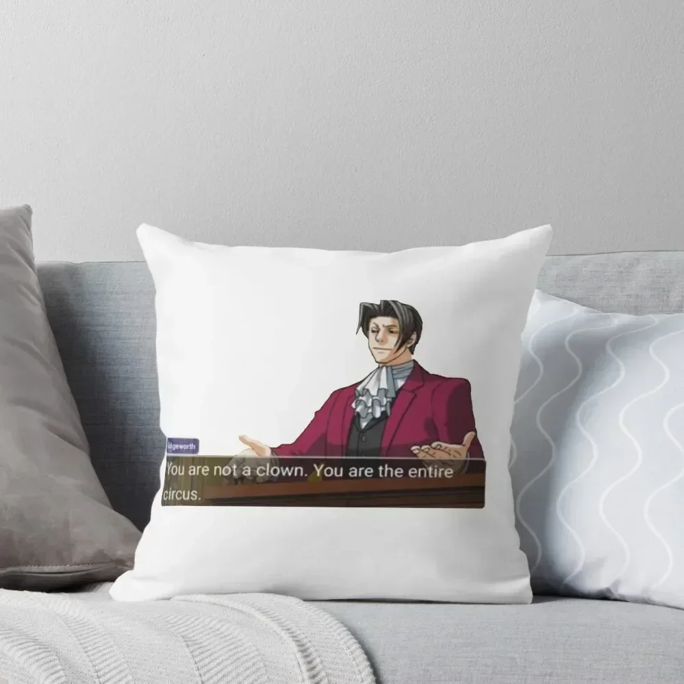 Miles Edgeworth Throw Pillow luxury throw pillow covers Decorative Sofa Cushion Cushions pillow