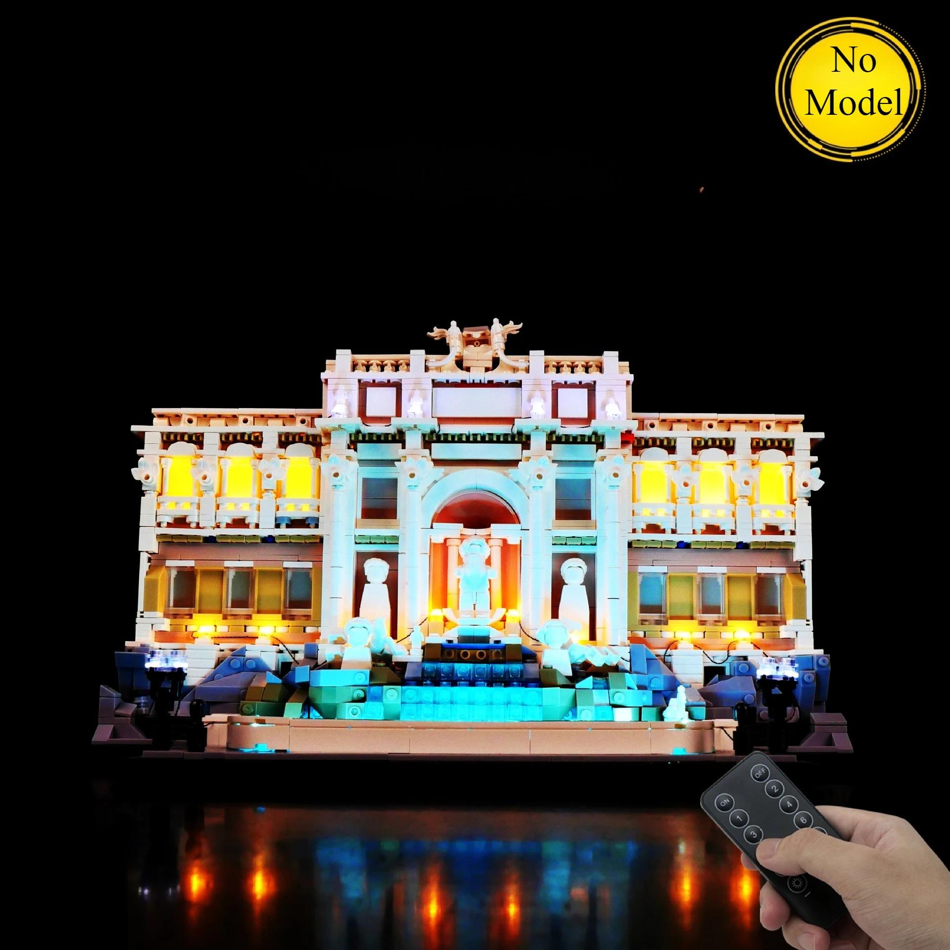 

Набор светодиодного освещения, подходящий для LEGO Trevi Fountain 21062, архитектурных строительных блоков (не включая модели кирпичей)