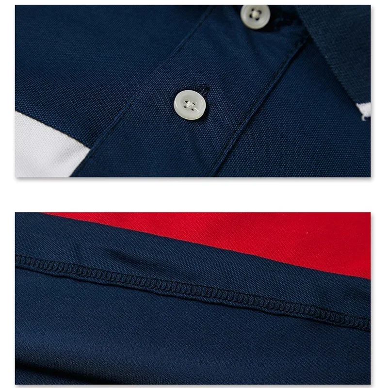 Camisa Polo para hombre, camisetas grandes y altas de manga corta, camisetas geniales de algodón para hombre, camiseta grande ajustada de verano,