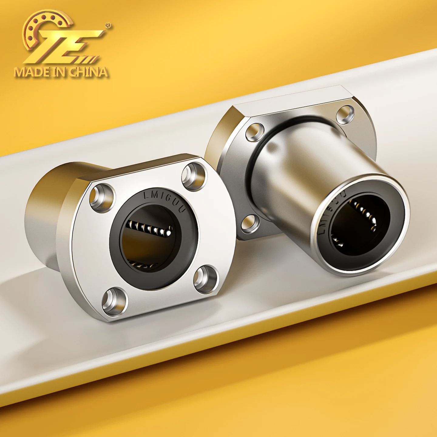 TE China high-end LMH 8 10 12 13 16 20 25 30 35 40UU double trimmed flange linear bearing ball sliding