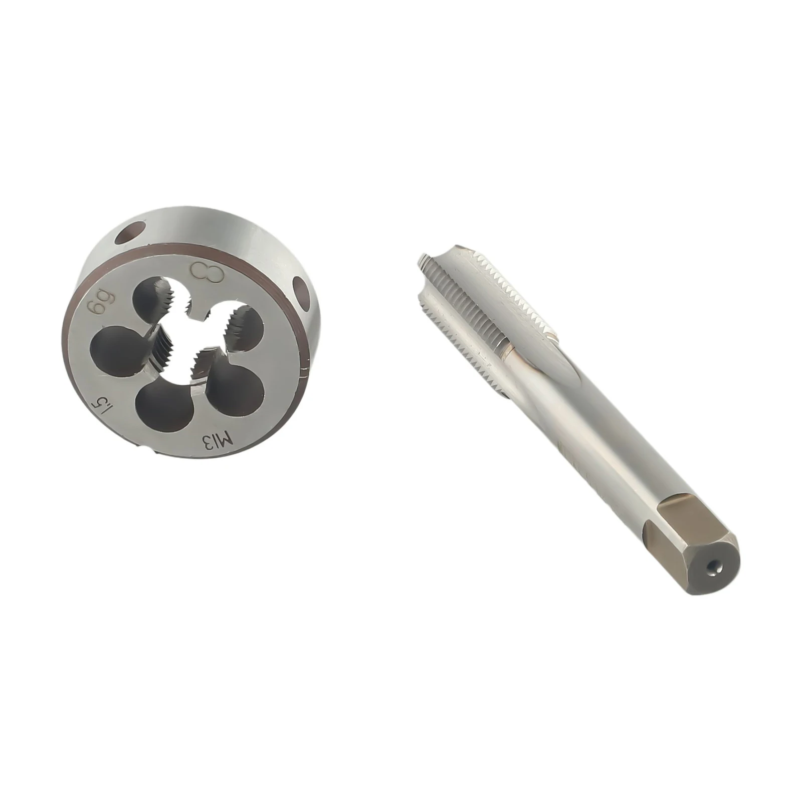 Accessories Hand Tap+Round Die Metric Thread Right Hand High Speed Steel M13 X 1.5mm 2PCS Exquisite High Quality