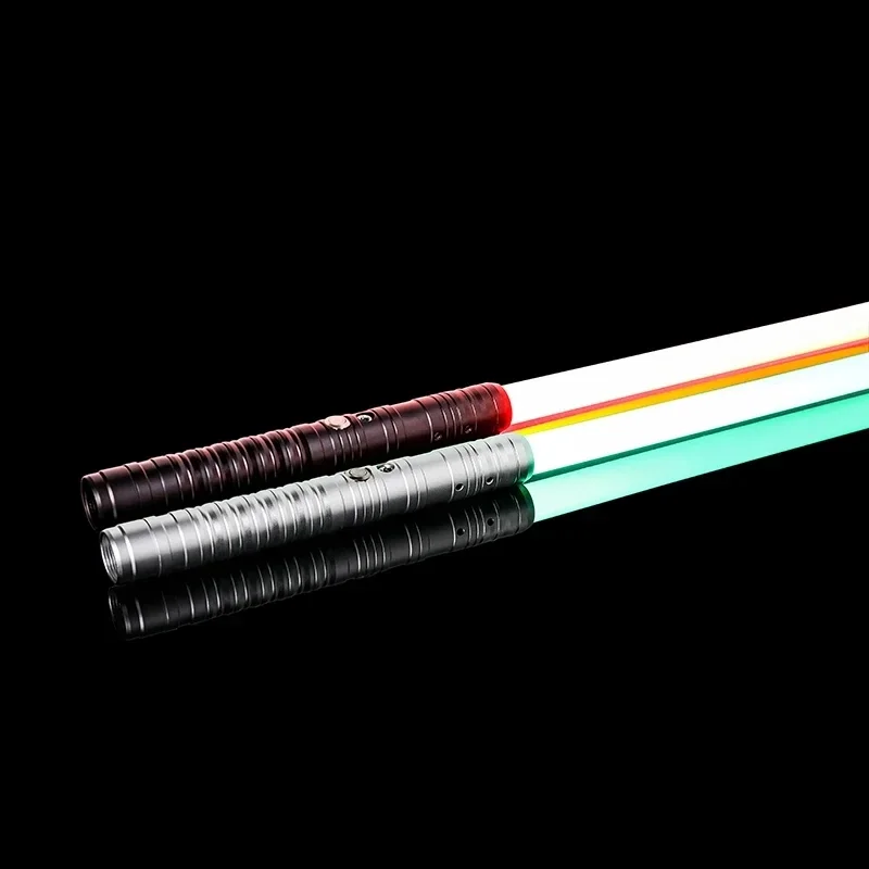 Metal Aluminum Handle LED Lightsaber RGB 16-Color Variable Metal Handle Lightsaber With Hitting Sound Effect FX Duel Lightsaber