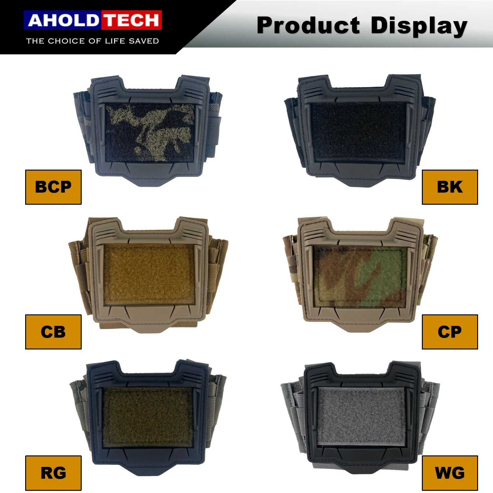 Aholdtech tas Counterweight kotak penyimpanan helm taktis kantong baterai untuk Aksesori helm Airsoft