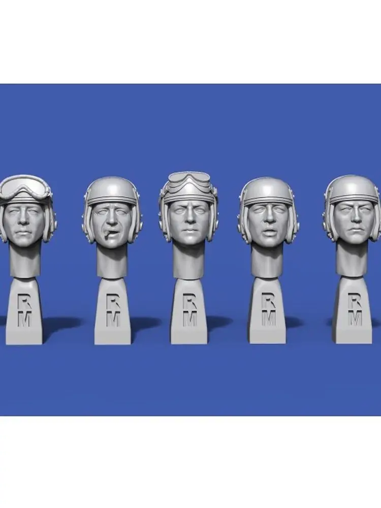 Têtes de réservoir américaines de la seconde guerre mondiale, soldat modèle en résine, thèmes militaires, kit non assemblé et non peint, 1/35