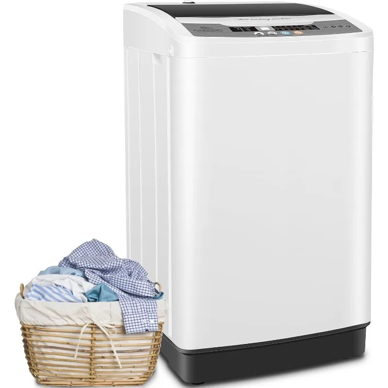 Nictemaw Portable Washing Machine, 17.8Lbs Capacity Full-Automatic Portable Washer, 2.4Cu.ft Washer and Dryer Combo