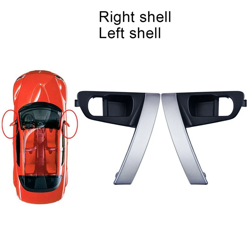 【¡¡Casa de precio! !】 1 par de manijas de puerta interior de coche, juego izquierdo y derecho, cubierta de manija de puerta Interior embellecedora para Nissan Qashqai J10 2007-2015 809