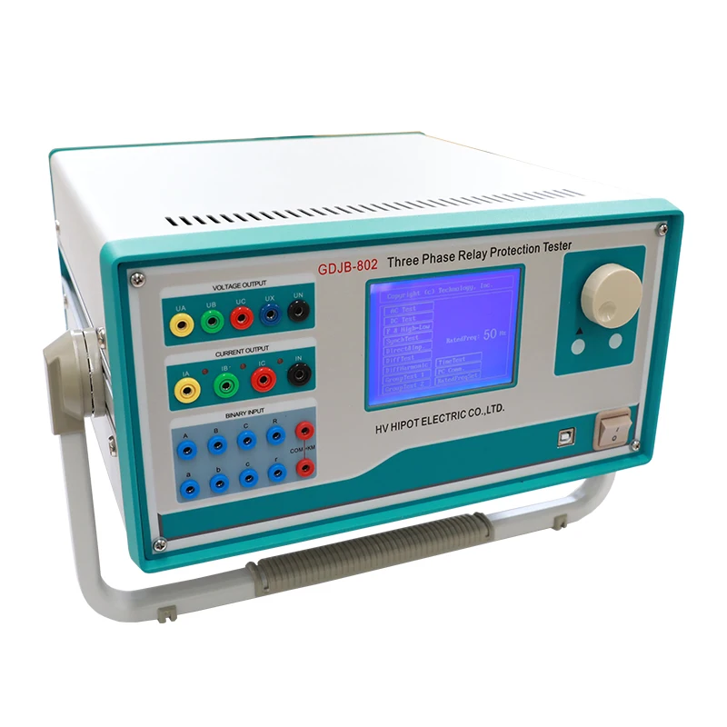 HVHIPOT Intelligent three phase secondary current injection test set GDJB-802 relay tester