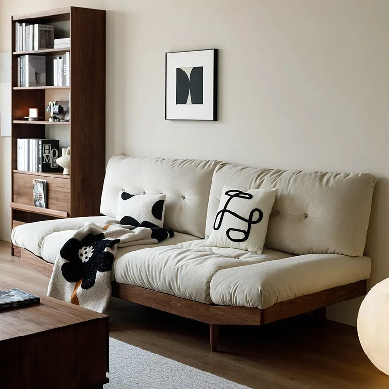 Sofa cloud living room small apartment fabric sofa Nordic Japanese Internet celebrity