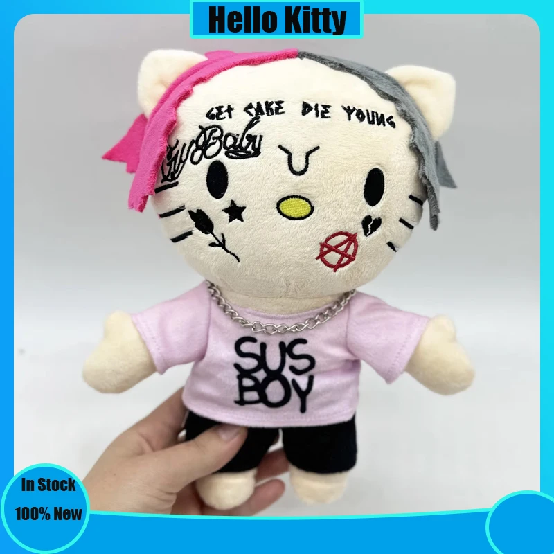 Hello Kitty Lil Peep Anime Plush Toy Customized Plush Toy Stuffed Soft Plush Fan Gifts can Wholesale available