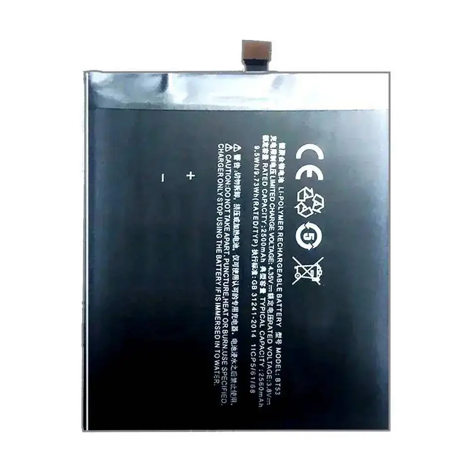 بطارية الهاتف المحمول بقدرة 2560 مللي أمبير في الساعة عالية الكفاءة لهاتف Meizu Meizy Pro 6 BT53 خفيفة الوزن