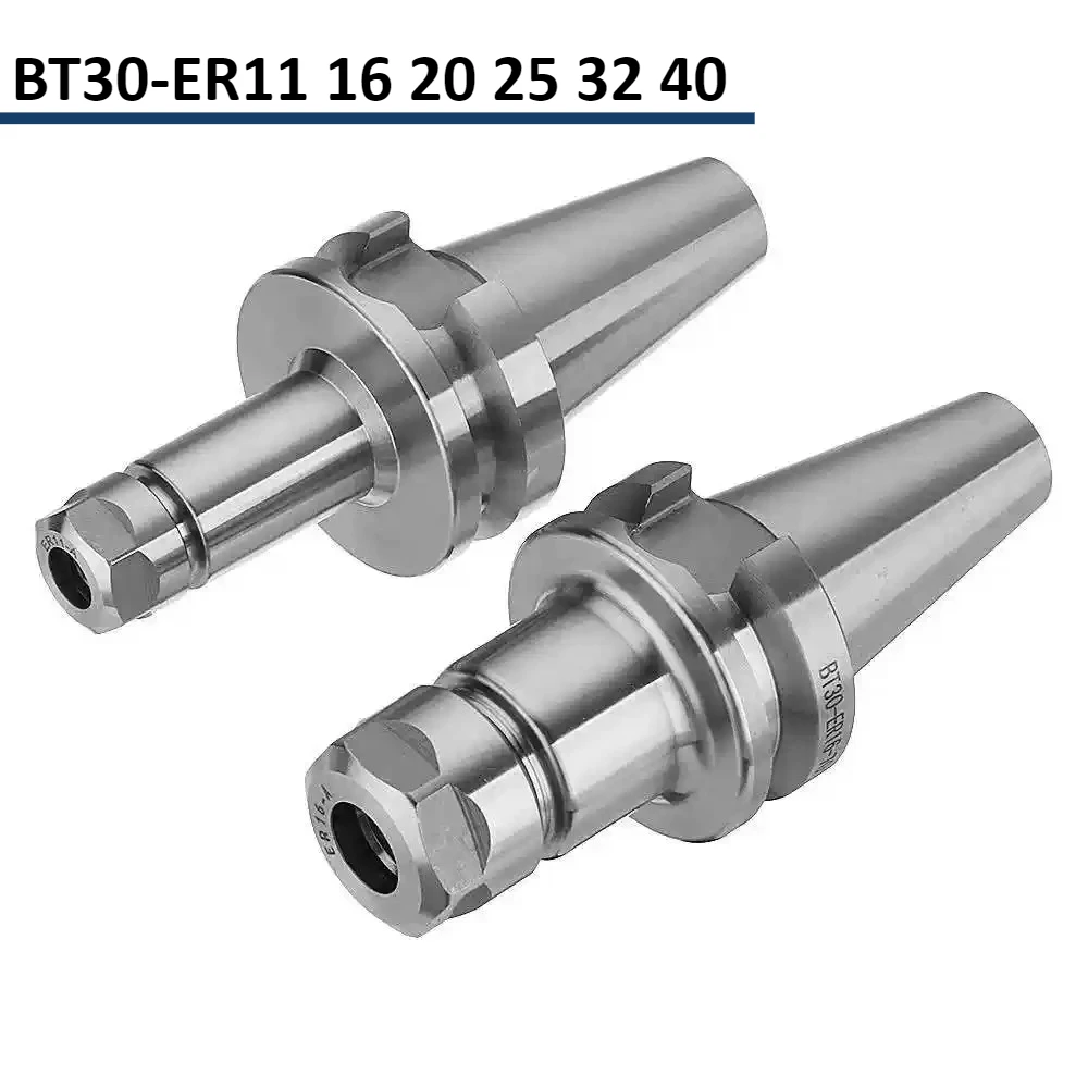 حامل أدوات CNC BT30-ER11/16/20/25/32/40-70/100L ER حامل أدوات مشبك أسطواني مرن
