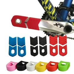 1Pair Bicycle Crank Arm Protector Cover Universal Road Mountain Bike Crank Protective Cap Silicone Bicycle Crankset Accessoeies