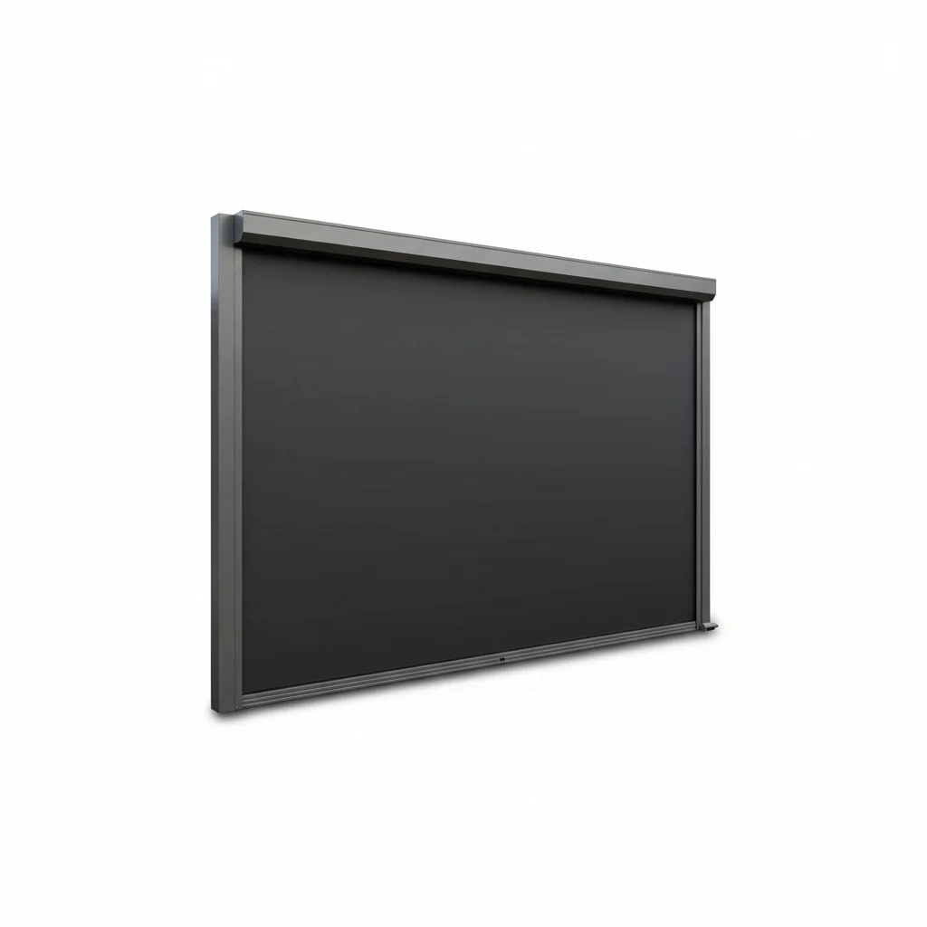 

Моторизованные рулонные шторы Zip Screen, 30% полиэстер, 70% ПВХ, уличные рулонные шторы, ветрозащитные шторы с дистанционным управлением, водонепроницаемые шторы для патио