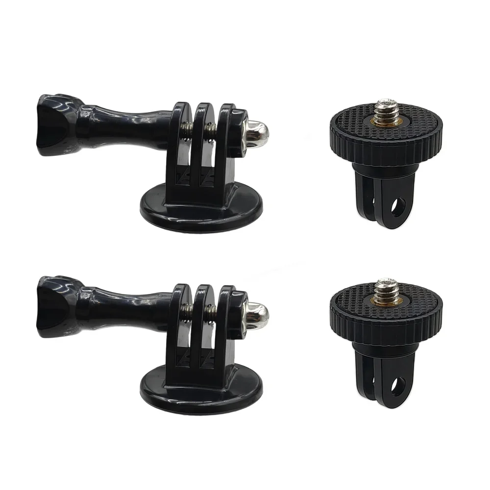 Tripod Adapter Mounts for Gopro 13 12 11 10 9 8 7 6 5 4 3 2 1/4-20 Screw Adapter for Go Pro Hero YI 4K SJ4000 EKEN H9R DBPOWER