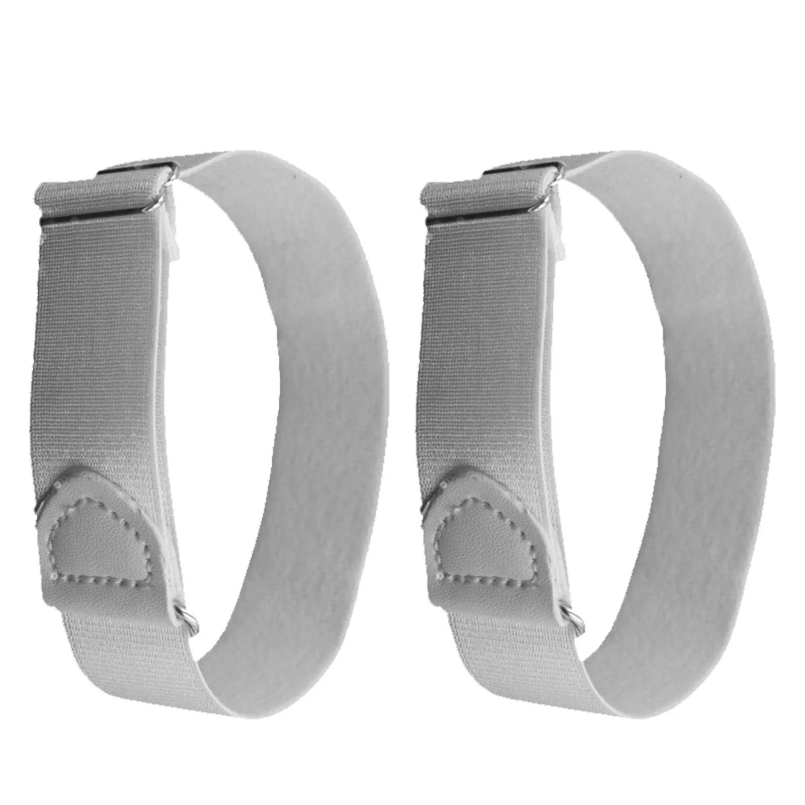 2Pcs Unisex Shirt Lock Armband Premium Quality Anti-Slip Shirt Stay Belt Strong Clipping Force for Formal Office Wear