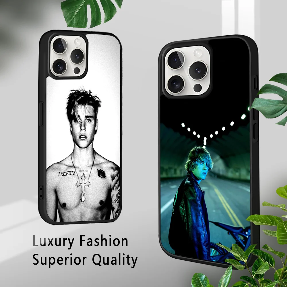 Модный чехол для телефона J-Justin B-Bieber для iPhone 16, 15, 14, 13, 12, 11 Pro Xs Max Mini Plus Celulares Hard Funda