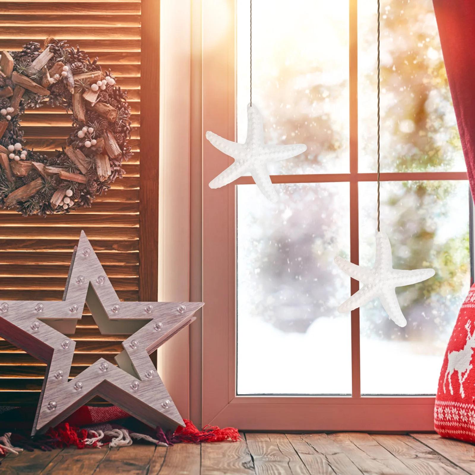 

20Pcs Resin Star Wall Decoration Unique Gift Idea for Friends Family Home Decor Simulation Sea Stars Decoration