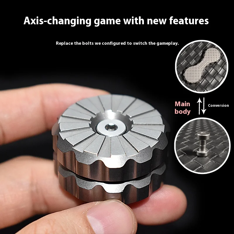 DANHUO Duocore stop tytanu mechaniczny Push Slider moneta opuszkiem palca Stress-relief EDC Fidget Spinner dorosłe gadżety Fidget