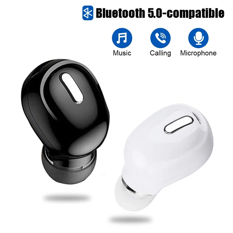 X9 Mini Single Bluetooth 5.0 Wireless Headset Stereo Sound Headphone Noise Canceling Sleeping Earphones For Sport Working Hiking