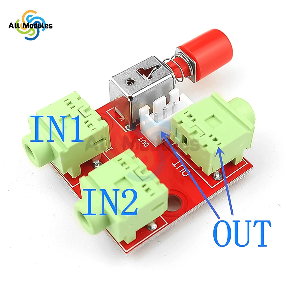 3.5mm Audio Switcher 2 Input 1 Output / 1 Input 2 Output Audio Splitter Switcher Audio Switcher Module