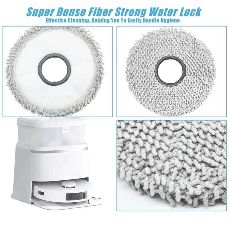 إكسسوارات قطع غيار مكنسة كهربائية لـ ECOVACS DEEBOT T30 Pro ، مناديل روبوت ، ملحقات فرشاة جانبية