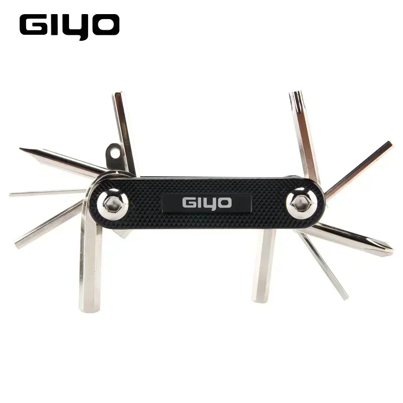 GIYO 11 In 1 Bicycle Repair Combination Tool MTB Bike Bicycle Repair Tool Sports Outdoor Accessories Mini Cycling Multitool