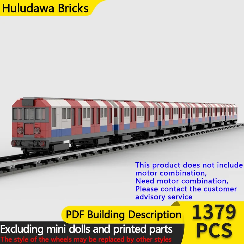 Modelo de Coche Urbano, Bloques de Construcción MOC, Metro de Londres, Línea Piccadilly, Tecnología Modular, Regalo Navideño para Niños, Juguete de Ensamblaje